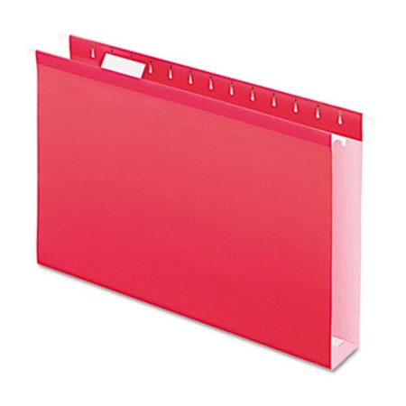 Officespace Capacity Reinforced Hanging File Folders- Legal- Red, 25PK OF40260